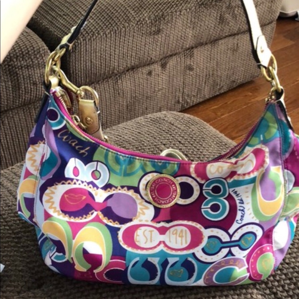 Coach color satchel